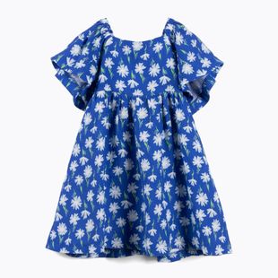 Dětské šaty KID STORY Len blue meadow