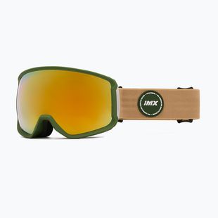 Lyžařské brýle IMX Peak green matt/sand/gold iridium/brown