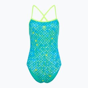 Dámské jednodílné plavky SWEEP Aqua Hippos blue/yellow/green
