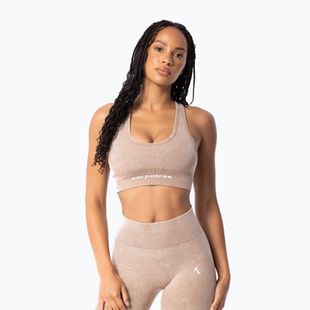 Fitness podprsenka Carpatree Yasmine Seamless beige stone wash