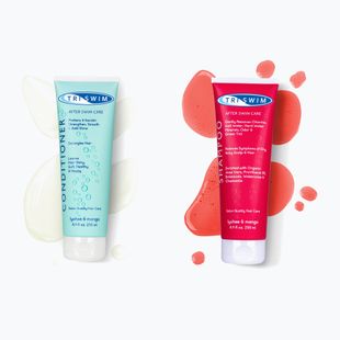 Sada kosmetiky na vlasy TRISWIM chlorine-removing shampoo + conditioner 250 ml lychee/mango