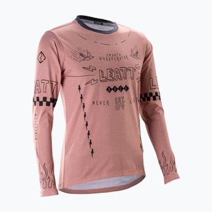 Dámský cyklistický dres Longsleeve Leatt MTB Gravity 3.0 W dusty pink