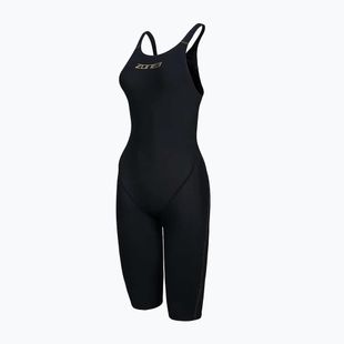 Dámské jednodílné plavky ZONE3 FINA Approved Performance Gold Kneeskin black/gold