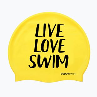 Plavecká čepice BuddySwim LLS Silicone yellow
