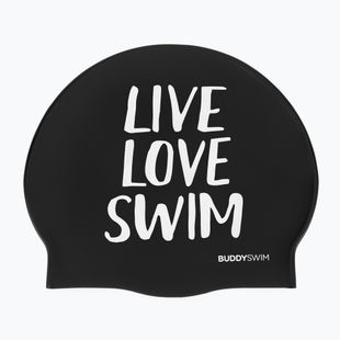 Plavecká čepice BuddySwim LLS Silicone black