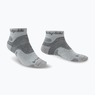 Pánské trekingové ponožky Bridgedale Hike Midweight Performance Ankle silver/black