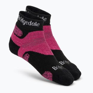 Dámské trekingové ponožky Bridgedale Hike Midweight Performance Ankle black/pink