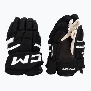Dětské hokejové rukavice CCM Tacks XR80 JR Gloves black/white
