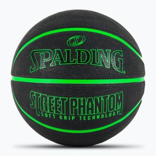 Basketbalový míč Spalding Phantom basketball black/green velikost 6
