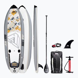 Prkno SUP Aqua Marina Drift - Rybářský iSUP, 3,3 m/15 cm, s pádlem a bezpečnostním vodítkem (bez rybářského chladicího boxu) béžové BT-20DRP