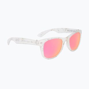 Sluneční brýle Aztron Party white marble print/polarized rose pink mirror/brown