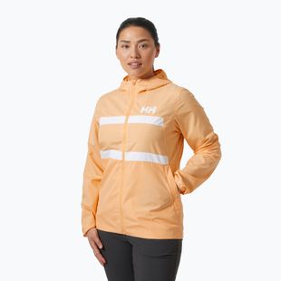 Dámská jachtařská bunda Helly Hansen Salt Stripe Windbreaker miami peach