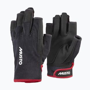 Jachtařské rukavice Musto Essential Sailing Short Finger 2.0 black