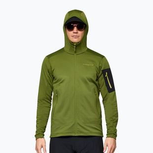 Pánská trekingová mikina NORRONA Falketind Warm2 Stretch Hood pesto