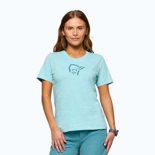 Dámské tričko NORRONA Cotton Viking aqua haze