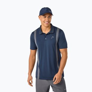 Pánské tenisové polo tričko HEAD Club 25 Tech Polo navy