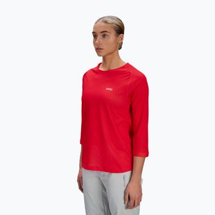Dámský cyklistický dres POC Motion Air Jersey 3/4 prismane red