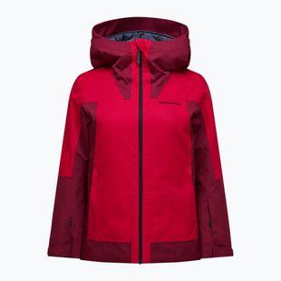 Dámská lyžařská bunda Perak Performance Rider Tech Insulated vertical zenith/tech burgundy