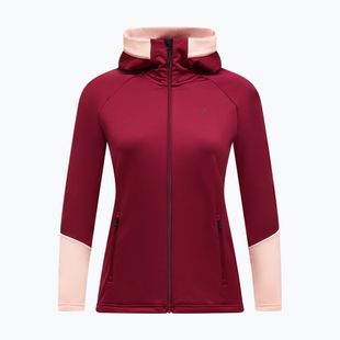 Dámská mikina Peak Performance Rider Essentials Zip Hood Vertical Zenith/Peach Fuzz