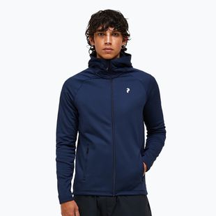 Pánská mikina Peak Performance Rider Essentials Zip Hood blue shadow/blue shadow