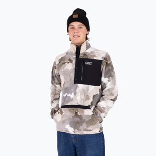 Pánská mikina Colourwear Snap Pile water camo