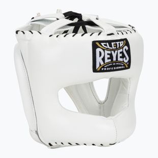 Boxerská přilba Cleto Reyes With Pointed Face Nylon Bar white