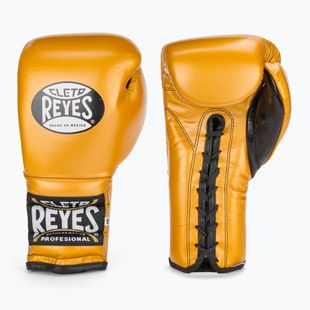 Boxerské rukavice  Cleto Reyes Lace Up Sparring gold