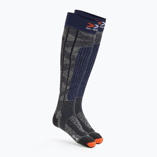 Lyžařské ponožky X-Socks Ski Rider 4.0 stone grey/melange blue