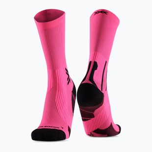 Pánské ponožky X-Socks Run Perform Crew fluo pink/x black