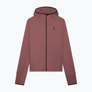 Pánská běžecká mikina On Climate Zip Hoodie barberry