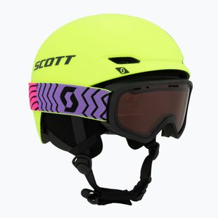 Dětská lyžařská helma SCOTT Keeper 2 + lyžařské brýle Witty neon yellow