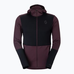 Pánská fleecová mikina SCOTT Defined Light Hoody cocoa red/black