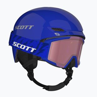 Dětská lyžařská helma SCOTT Track + Gogle Factor Pro Combo blue/grey