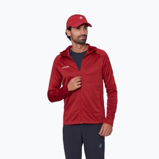 Pánská trekingová mikina Mammut Crag ML Hooded dark mammut red