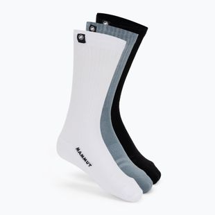 Ponožky Mammut Everyday Crew 3 pairs black/strata/white