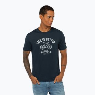 Pánské tričko super.natural Better Bike Tee blueberry/vapor grey