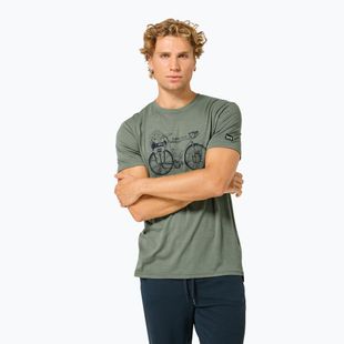 Pánské tričko na lezení Super.Natural Wander Wheel Tee eucalyptus/blueberry
