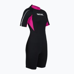 Dámský plavecký neopren SEAC Shorts Relax 2.2 mm black/pink