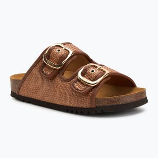 Dámské nazouváky Scholl Noelle Raffia cognac