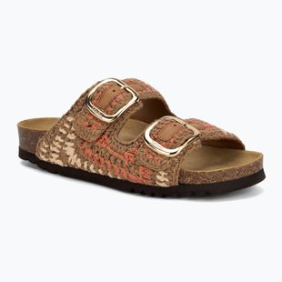 Dámské nazouváky Scholl Noelle Crochet bude/light brown/cognac