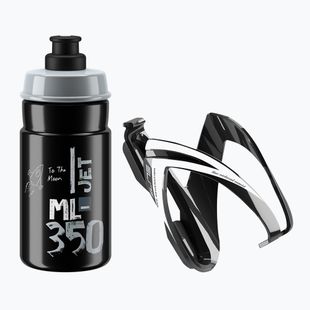 Elite CEO Jet bike kit držák + láhev 350ml black glossy/black/logo grey