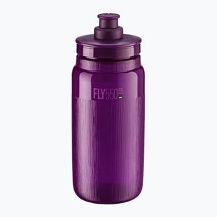 Cyklistická láhev Elite FLY Tex 550 ml clear/purple