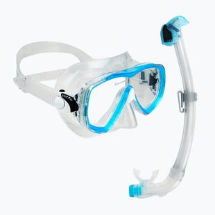 Potápěčská souprava Cressi Estrella + Seal Dry clear/aquamarine
