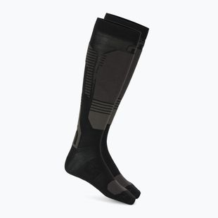 Lyžařské ponožky  Mico Light Weight Superthermo Natural Merino Ski black grey