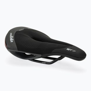Sedlo na kolo Selle Italia Sportouring ST 7 Superflow, Fec Alloy Rail, Soft-Tek, Light Gel black