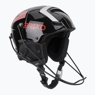 Lyžařská helma Briko Slalom 2.0 USA shiny black/white/cardinal red