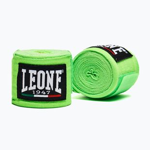 Boxerské bandáže Leone 1947 Hand Wraps 350 cm fluorescent green/fluorescent green