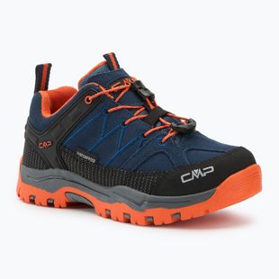 Dětské trekové boty CMP Rigel Low Wp b.blue / arancio