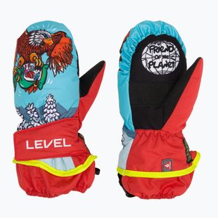 Dětské lyžařské rukavice  Level Animal red