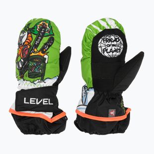 Dětské lyžařské rukavice  Level Animal lime